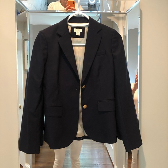 J Crew Classic Navy Blazer NWOT - Picture 2 of 7